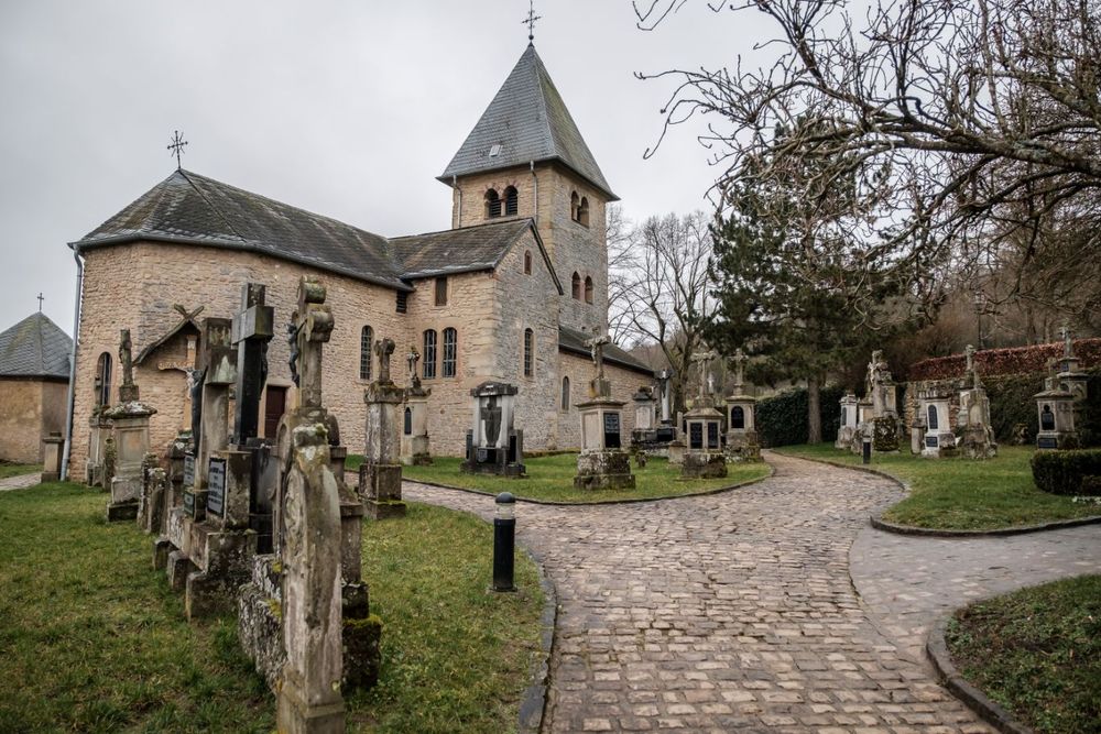 Vue de face de la Girstenklaus Chapelle