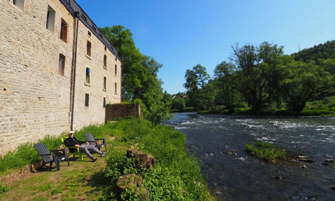Vakantieappartementen Veloberge 'op der Millen' in Moersdorf naast de rivier Sûre