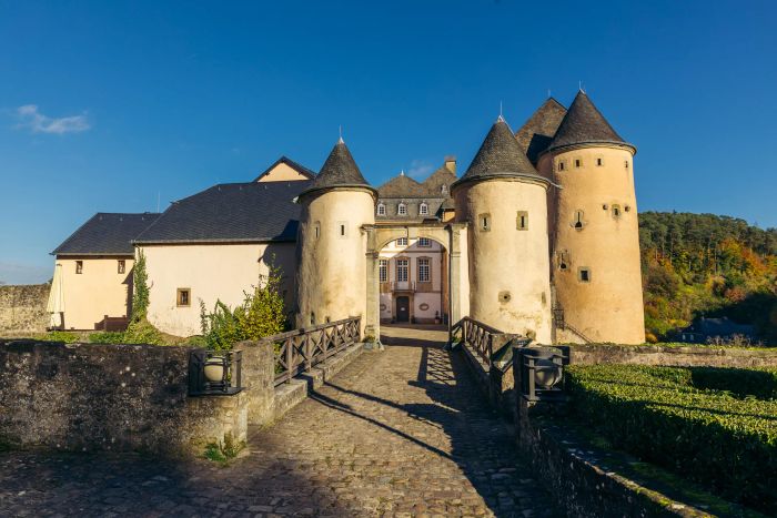 The entrance of Bourglinster Castle