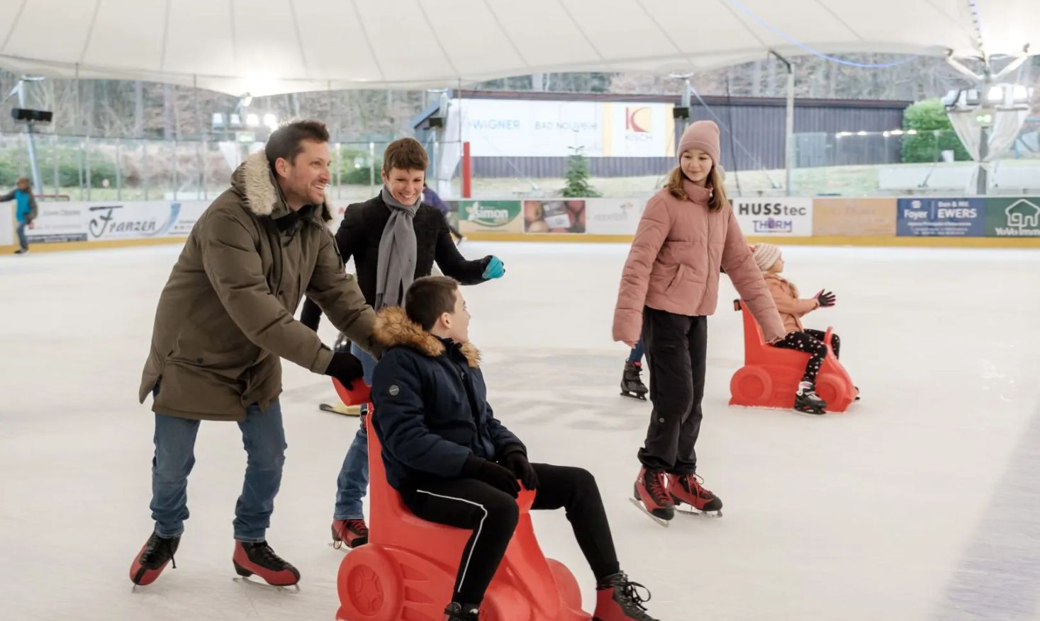 Ice skating at Ice Park Beaufort