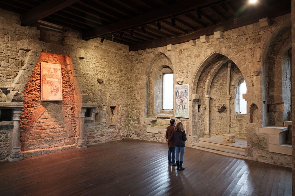 Interieur du chateau de Larochette