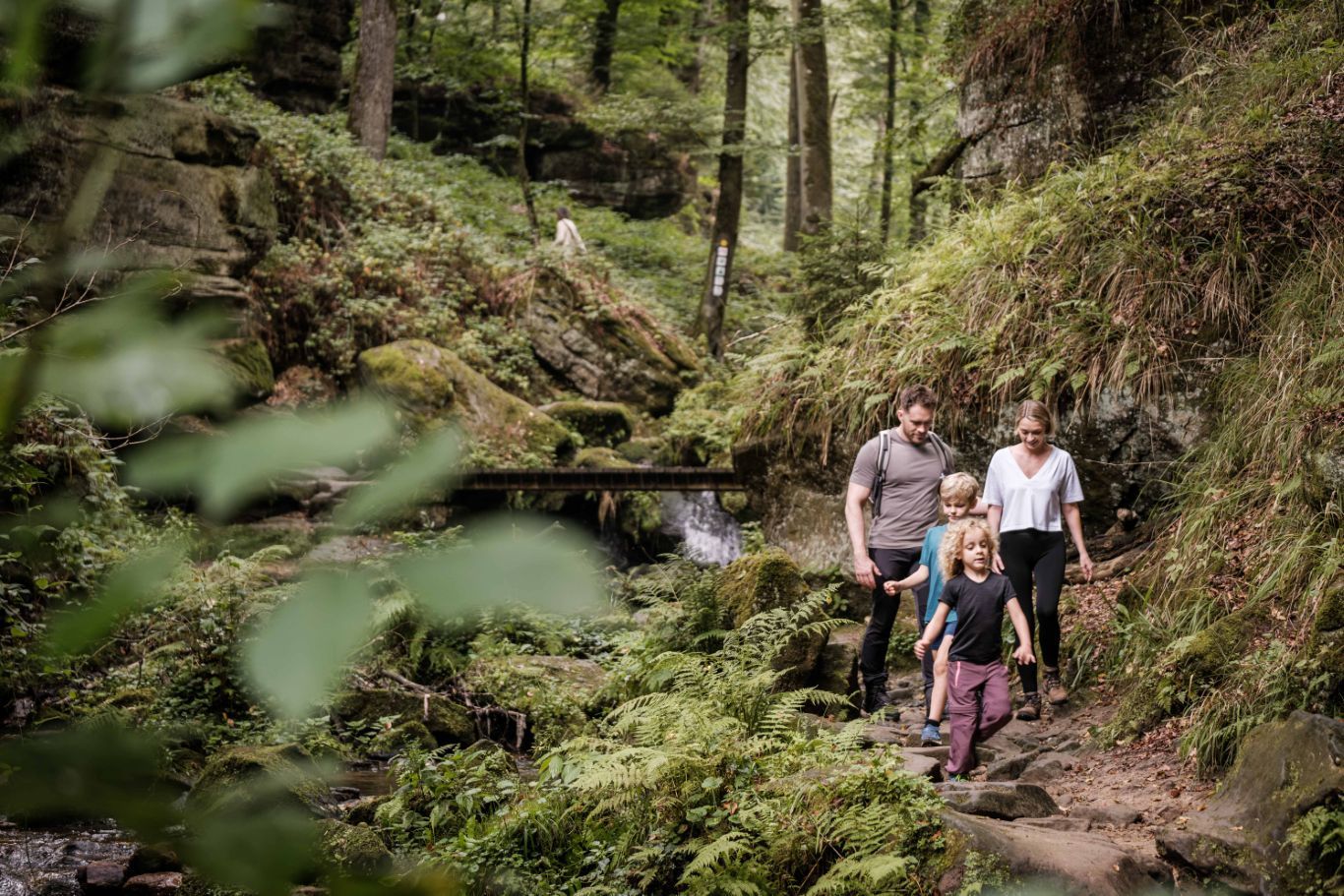 Family hike on the Haupeschbaach-Hallerbach geo trail